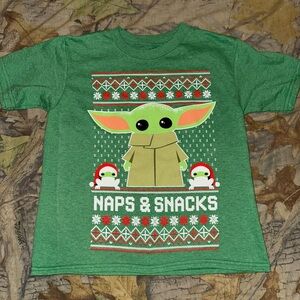 Kids Green Naps & Snacks Graphic T-Shirt
